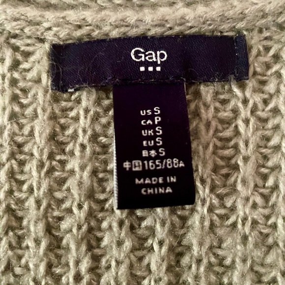 Wool blend Gap Sweater with White Bow Accents. Size S. Machine washable - Picture 3 of 6